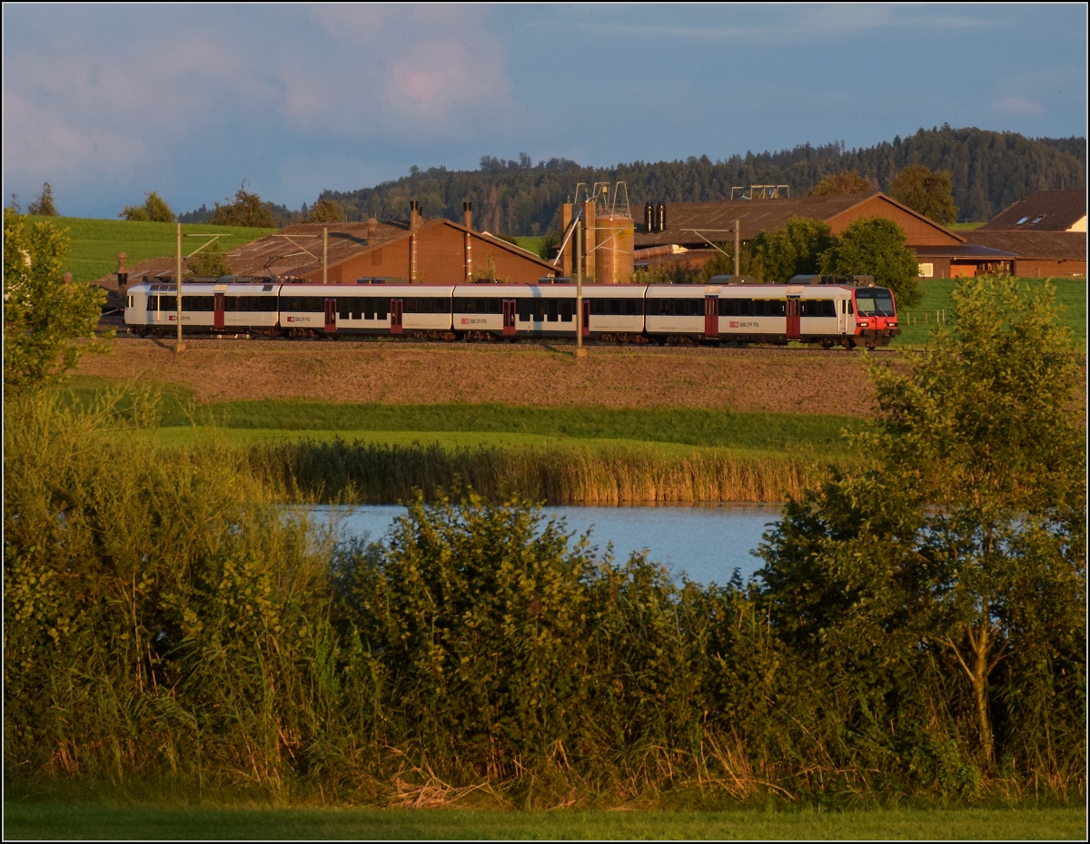 RBDe 560 bei Egolzwil. August 2021.