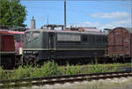 noerdlingen/884713/4-noerdlinger-eisenbahnfestaus-der-schaukelpferdsammlung-im 4. Nrdlinger Eisenbahnfest.

Aus der Schaukelpferdsammlung im Gelnde der Bayernbahn mit der Nrdlinger Kirchturmspitze: 151 119. Nrdlingen, Juni 2025.