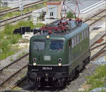 noerdlingen/884721/4-noerdlinger-eisenbahnfest139-314-praesentiert-sich 4. Nrdlinger Eisenbahnfest.

139 314 prsentiert sich kurz in tadellosem Zustand auf Rangierfahrt in Nrdlingen. Juni 2025.