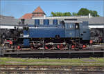 br-64-4/884780/4-noerdlinger-eisenbahnfestfuer-die-lok-8 4. Nrdlinger Eisenbahnfest.

Fr die Lok 8 der Tegernseebahn mussten trotz Materialknappheit rasch Bauteile besorgt werden. Dabei wurden die Laufachsen mitsamt Gestell von E 79 02 verwendet. Das Krauss-Lotter-Gestell mit den beiden Laufachsen verstellte auch die hintere Kuppelachse. Das brachte ihr ausgezeichnete Laufeigenschafte, aber auch groe Pflegebedrftigkeit ein. Juni 2025.