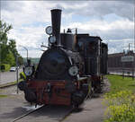 Kandertalbahn im Frhjahr.

Lok 30 setzt in Haltingen um. Mai 2024.