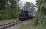 tb-030/869784/im-elsaesser-ried-mit-der-cftr030 Im Elsässer Ried mit der CFTR.

030 TB 134 'Theodor' trifft an der Haltestelle Sans-Souci ein. Artzenheim, September 2024.