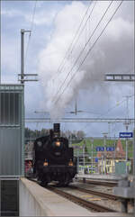 huttwil-7/844050/ostermontag-bei-der-emmentalbahneb-35-5810 Ostermontag bei der 'Emmentalbahn'.

Eb 3/5 5810 in Huttwil. April 2024.