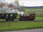 e-33-3/848056/train-du-terroire-33-5811-bei Train du Terroir.

E 3/3 5811 bei Le Marais. Mai 2024.