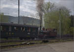 Train du Terroir.

E 3/3 5811 in Môtiers. Mai 2024.