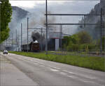 Train du Terroir.

E 3/3 5811 in Fleurier. Mai 2024.