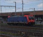 Re 484 017 in Pratteln. März 2024.