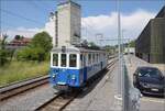 059-7/815572/das-blaue-baehnli-bde-44-38 Das Blaue B�hnli BDe 4/4 38 durcheilt Bolligen. Juni 2023.