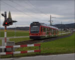 be-48-3/909963/bierlisi-statt-bipperlisi-be-48-110 Bierlisi statt Bipperlisi. 

Be 4/8 110 'Merkur' auf dem Weg von Attiswil nach Wiedlisbach. Februar 2026.