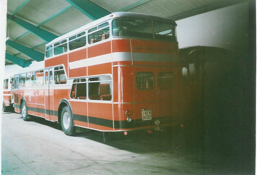 (003'132) - AFA Adelboden - Nr. 7/BE 26'707 - FBW/Vetter-R&J Anderthalbdecker im April 1988 im Autobahnhof Adelboden