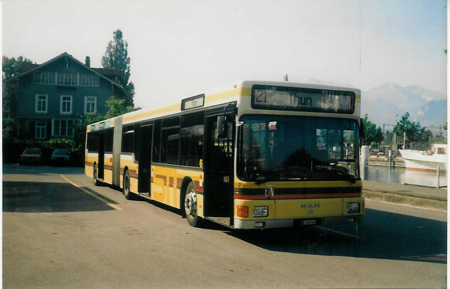 (014'114) - STI Thun - Nr. 68/BE 458'568 - MAN am 6. Juni 1996 bei der Schifflndte Thun