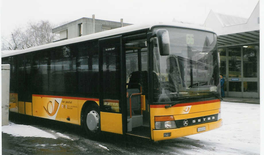 (029'113) - PTT-Regie - P 27'814 - Setra am 13. Januar 1999 in Thun, Garage STI (Teilaufnahme)