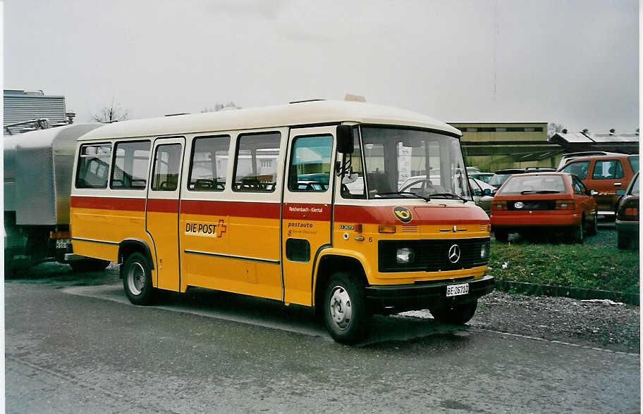 (030'829) - Geiger, Adelboden - Nr. 6/BE 26'710 - Mercedes am 11. April 1999 in Uetendorf, Allmend