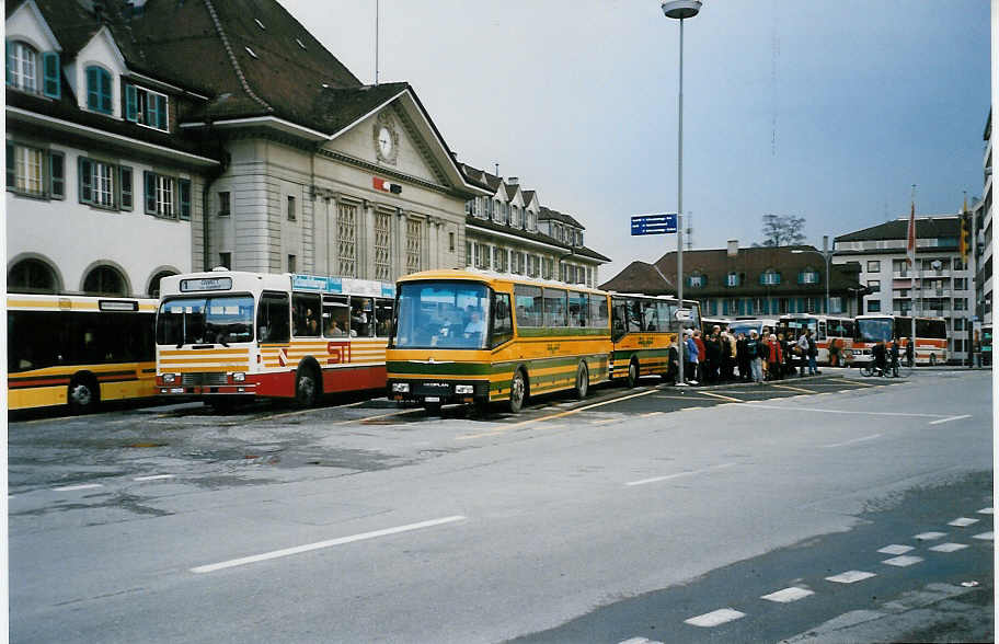 (031'424) - AvH Heimenschwand - Nr. 4/BE 26'508 - Neoplan/Lauber am 27. April 1999 beim Bahnhof Thun