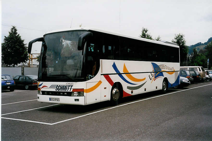 (032'127) - Aus Frankreich: Schmitt, Heiligenberg - 6313 YP 67 - Setra am 19. Juni 1999 in Thun, Seestrasse