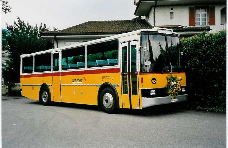 (036'708) - Spring, Schwenden - BE 26'671 - Saurer/R&J am 4. September 1999 in Thun, Seestrasse