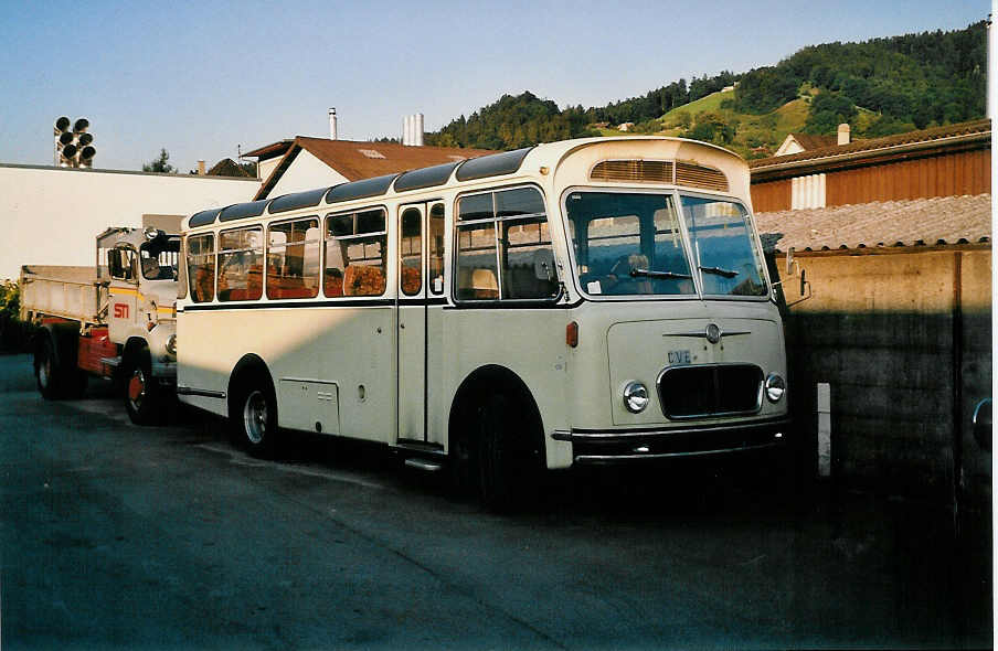 (036'724) - Brunner, Thun - FBW/FHS (ex M+/9'510) am 9. September 1999 in Thun, Garage STI