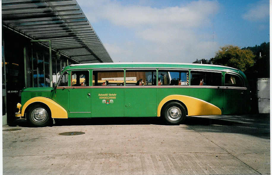 (037'316) - AvH Heimenschwand - Nr. 5 - Saurer/Gangloff am 14. Oktober 1999 in Thun, Garage STI