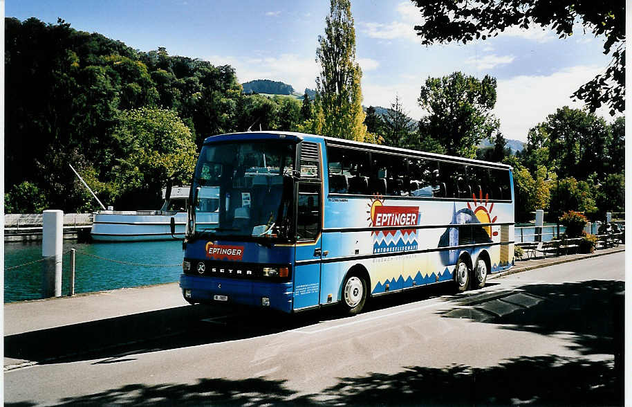 (043'236) - AGSE Eptingen - BL 7027 - Setra am 22. September 2000 bei der Schifflndte Thun