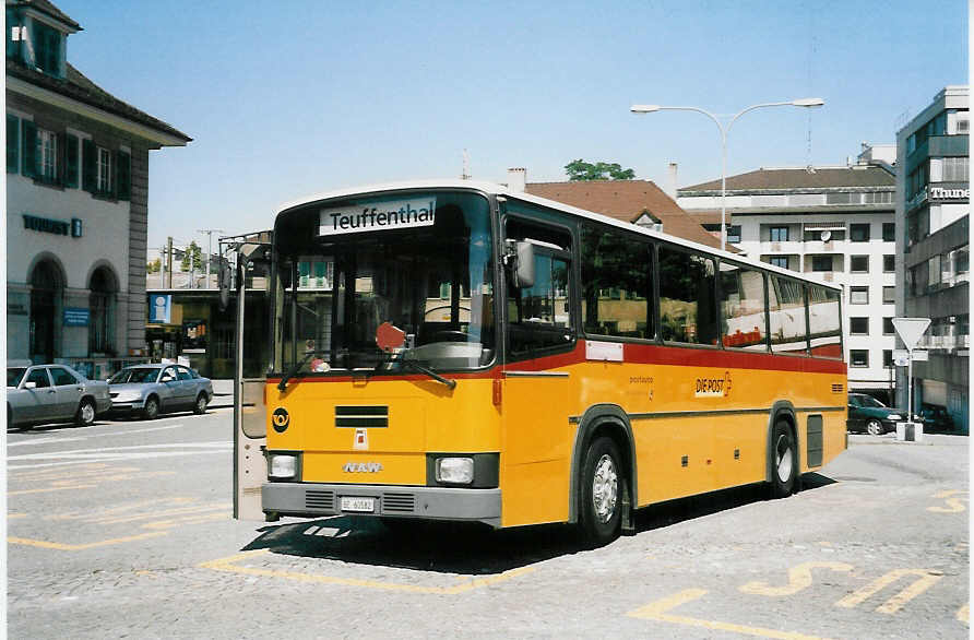 (047'533) - Burri, Teuffenthal - BE 60'582 - NAW/R&J am 2. Juli 2001 beim Bahnhof Thun