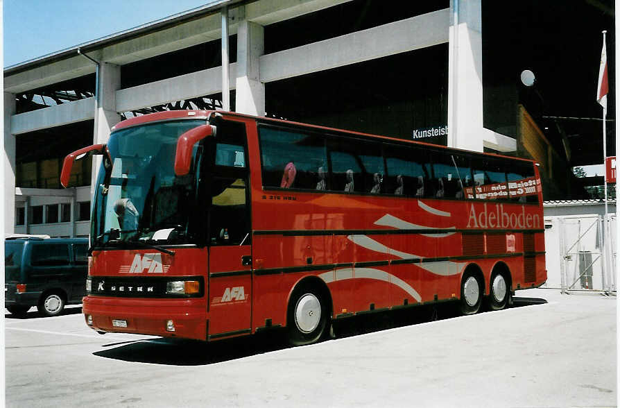 (047'536) - AFA Adelboden - Nr. 23/BE 26'773 - Setra (ex Flck, Brienz) am 2. Juli 2001 in Thun, Grabengut