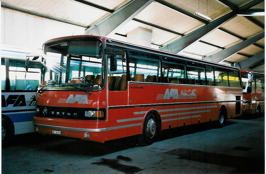 (051'729) - AFA Adelboden - Nr. 12/BE 26'702 - Setra am 2. Februar 2002 im Autobahnhof Adelboden