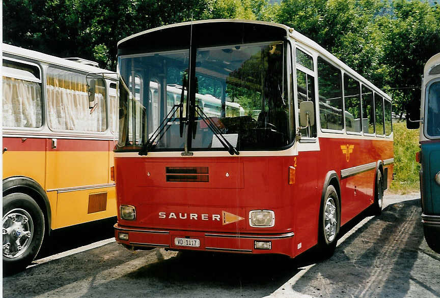 (053'935) - BVB Bex - Nr. 2/VD 1117 - Saurer/Hess am 22. Juni 2002 in Aigle, Saurertreffen