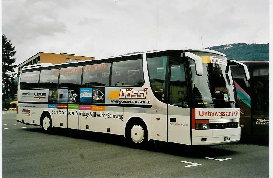 (054'333) - Gssi, Horw - LU 15'116 - Setra am 13. Juli 2002 in Biel, Terminal B