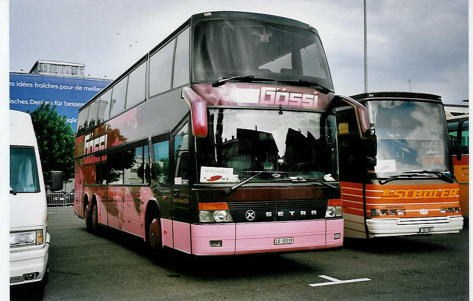 (055'830) - Gssi, Horw - LU 15'119 - Setra am 31. August 2002 in Biel, Terminal B