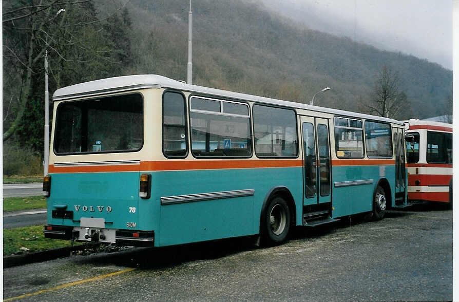 (058'520) - GFM Fribourg - Nr. 78 - Volvo/Hess am 18. Januar 2003 in Biel, BTR