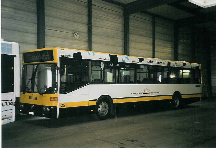 (058'824) - VBSH Schaffhausen - Nr. 26/SH 38'026 - Mercedes am 20. Februar 2003 in Schaffhausen, Busdepot