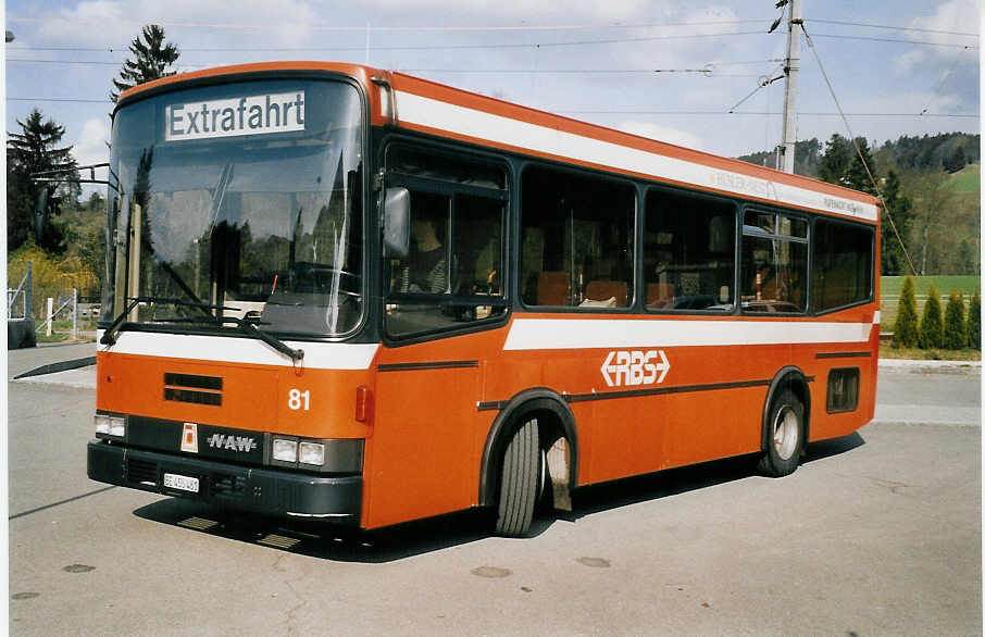 (059'607) - RBS Worblaufen - Nr. 81/BE 455'481 - NAW/R&J am 30. Mrz 2003 in Mittelhusern, Schwarzwasserbrcke