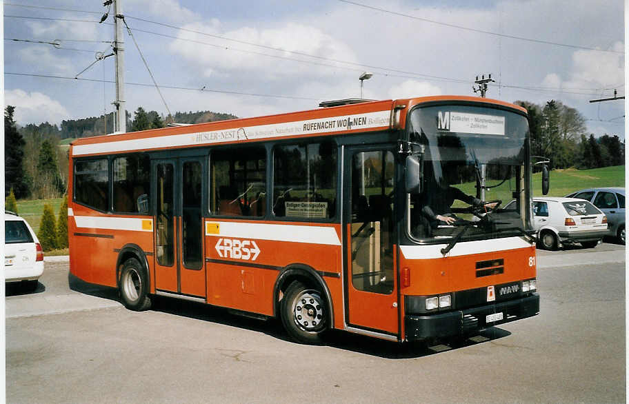 (059'609) - RBS Worblaufen - Nr. 81/BE 455'481 - NAW/R&J am 30. Mrz 2003 in Mittelhusern, Schwarzwasserbrcke