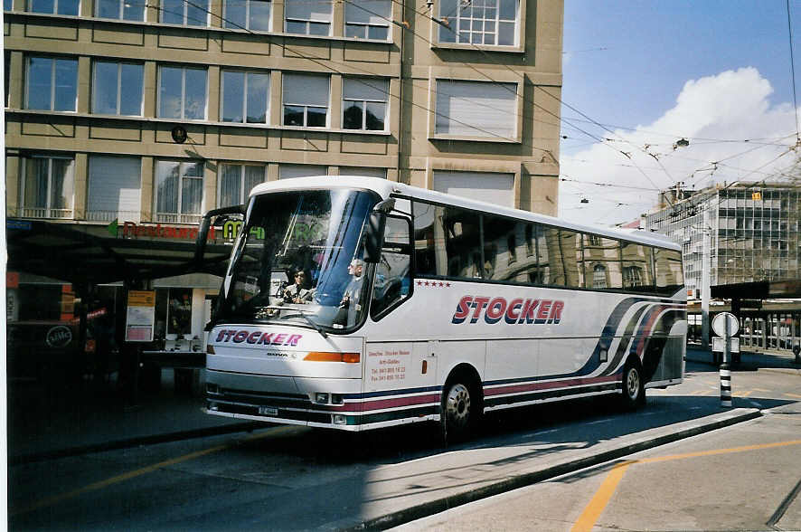 (059'618) - Stocker, Arth-Goldau - SZ 6444 - Bova am 7. April 2003 beim Bahnhof Bern