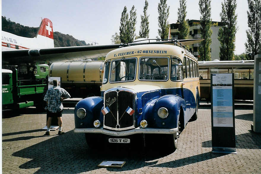 (061'414) - Aus Frankreich: Flecher, Ohnenheim - 927 T 67 - Saurer/Di Rosa am 13. Juli 2003 in Luzern, Verkehrshaus