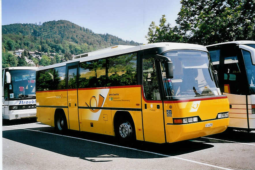 (062'718) - Gessinger, Bad Ragaz - SG 64'780 - Neoplan am 23. August 2003 in Thun, Seestrasse