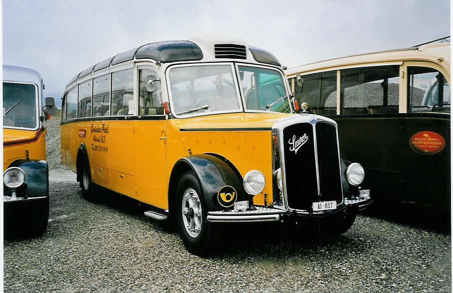 (062'923) - Gmnder, Weissbad - AI 817 - Saurer/Gangloff (ex P 23'144; ex P 2213) am 30. August 2003 in Niederbipp, Saurertreffen