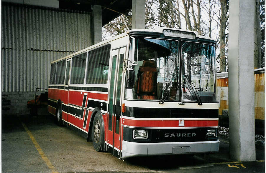 (065'217) - Gander, Chteau-d'Oex - Nr. 7 - Saurer/R&J (ex ASKA Aeschi Nr. 7) am 25. Januar 2004 in Niederscherli