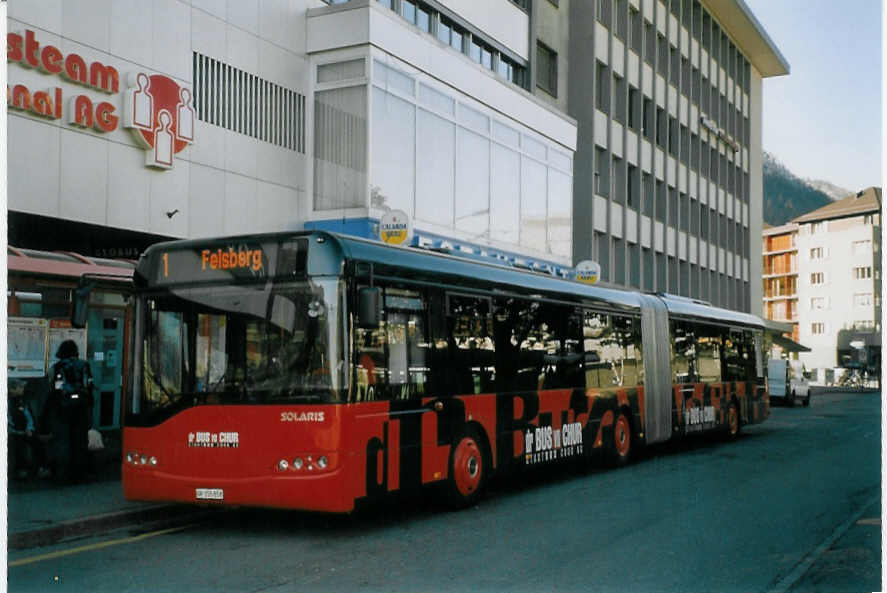 (066'618) - SBC Chur - Nr. 58/GR 155'858 - Solaris am 20. April 2004 beim Bahnhof Chur