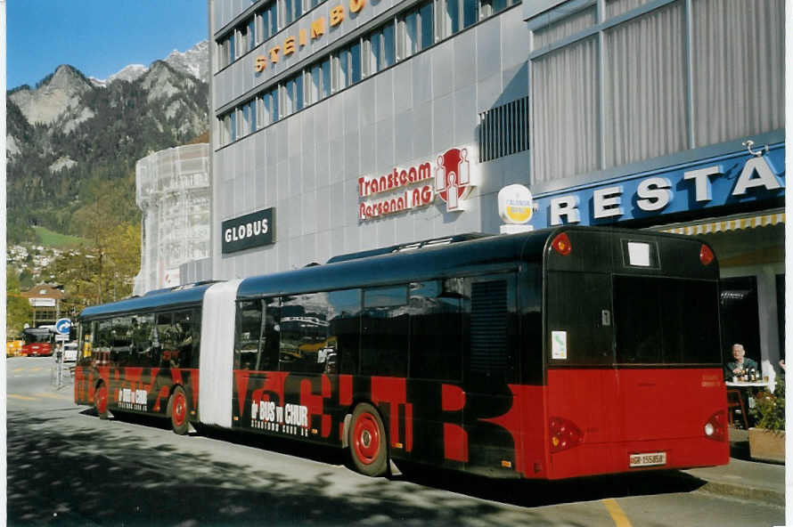 (066'721) - SBC Chur - Nr. 58/GR 155'858 - Solaris am 20. April 2004 beim Bahnhof Chur