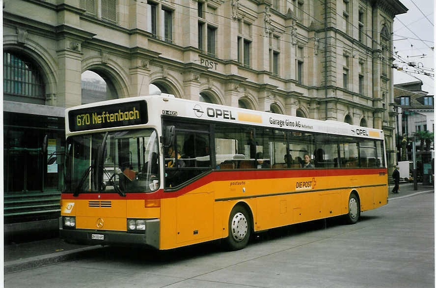 (067'027) - Moser, Flaach - Nr. 7/ZH 332'491 - Mercedes (ex P 25'292) am 24. April 2004 beim Hauptbahnhof Winterthur