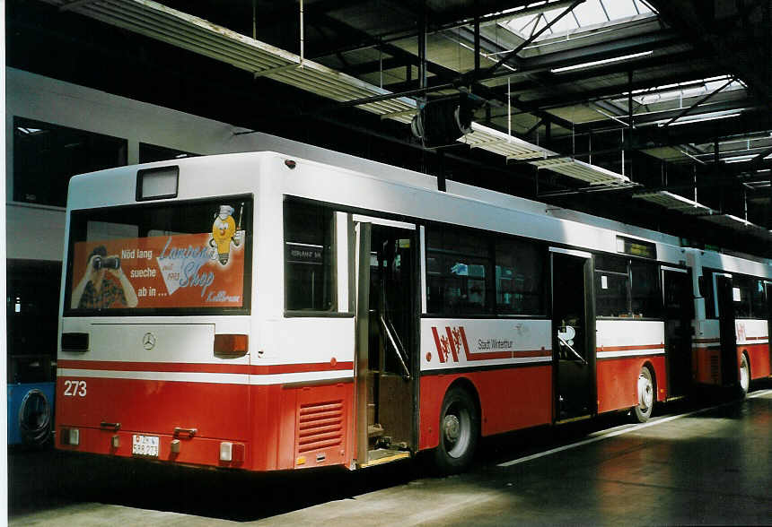 (067'115) - WV Winterthur - Nr. 273/ZH 588'273 - Mercedes am 24. April 2004 in Winterthur, Depot Grzefeld