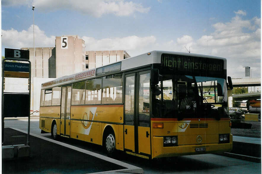 (067'211) - PostAuto Zrich - Nr. 31/ZH 781'185 - Mercedes (ex P 25'294) am 24. April 2004 in Zrich, Flughafen