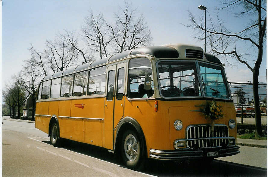 (067'219) - Engeloch, Riggisberg - BE 95'952 - FBW/Eggli (ex Privat; ex Steiger, Schlatt; ex P 24'061; ex P 21'561) am 25. April 2004 bei der Schifflndte Thun