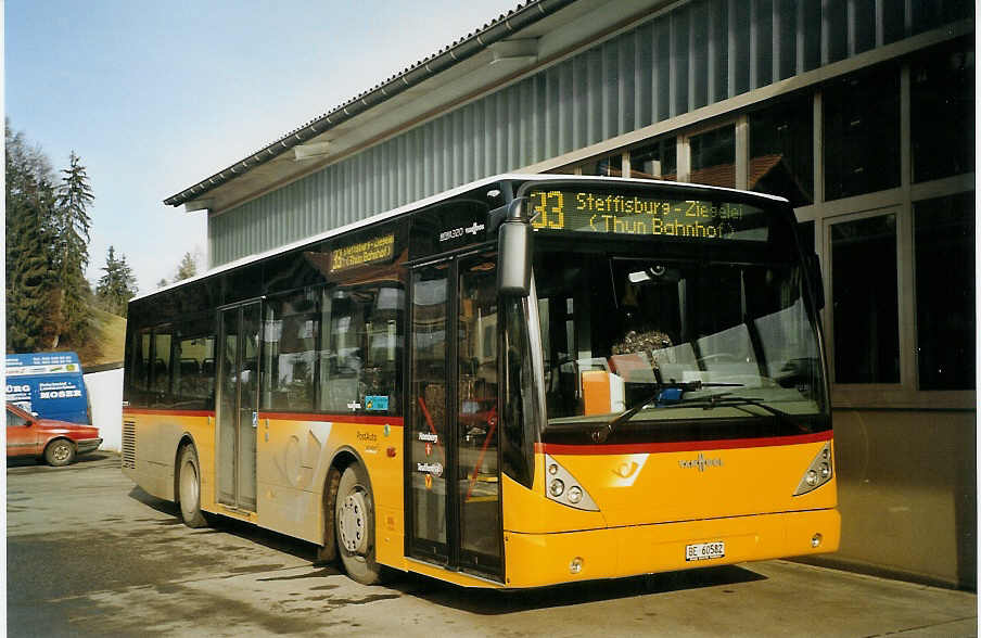 (073'404) - Burri, Teuffenthal - BE 60'582 - Van Hool am 25. Dezember 2004 in Teuffenthal, Garage