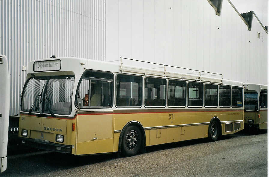 (073'701) - STI Thun - Nr. 59 - Saurer/R&J am 3. Januar 2005 in Biel, BTR