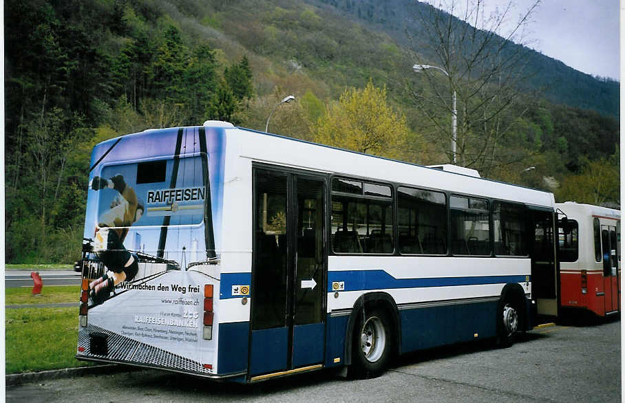 (076'321) - Estermann, Beromnster - Nr. 327 - Volvo/Lauber (ex ZVB Zug Nr. 47; ex Neoplan, Horgen; ex SBC Chur Nr. 14; ex Roth, Chur Nr. 28) am 23. April 2005 in Biel, BTR