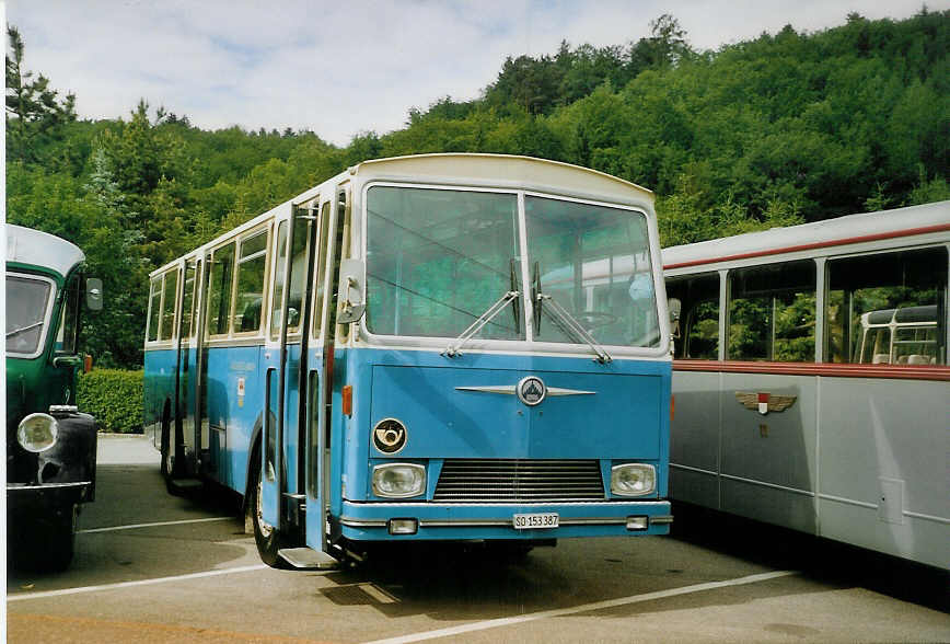 (077'129) - Ludwig, Breitenbach - Nr. 3/SO 153'387 - Saurer/R&J (ex Mahr, Benken; ex Altherr, Nesslau; ex AWA Amden Nr. 3) am 5. Juni 2005 in Bad Bubendorf, Talhuus