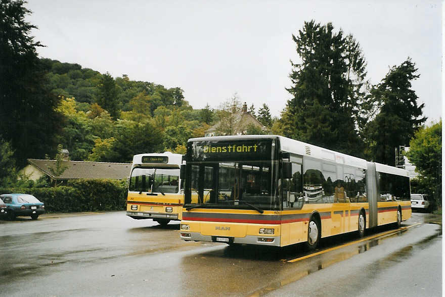 (080'416) - STI Thun - Nr. 106/BE 577'106 - MAN am 17. September 2005 bei der Schifflndte Thun