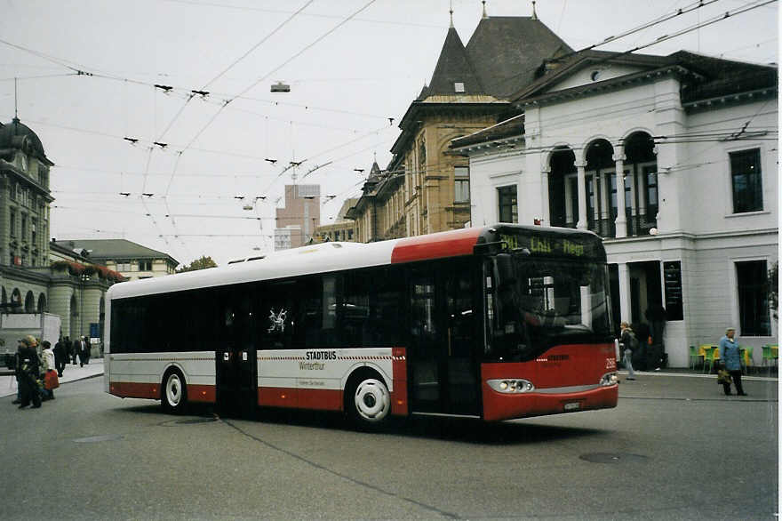 (080'925) - SW Winterthur - Nr. 288/ZH 730'288 - Solaris am 18. Oktober 2005 beim Hauptbahnhof Winterthur